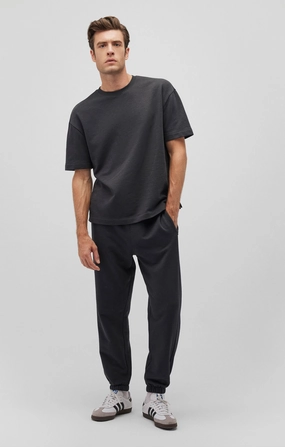 Layered Wear SWEATPANTS IN PIRATE BLACK