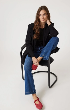 SYDNEY FLARE IN DARK BRUSHED FEATHER BLUE Perfect for All Utility Fit