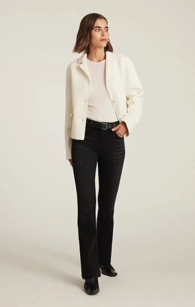 SYDNEY FLARE IN DARK SMOKE FEATHER BLUE Universal Basic