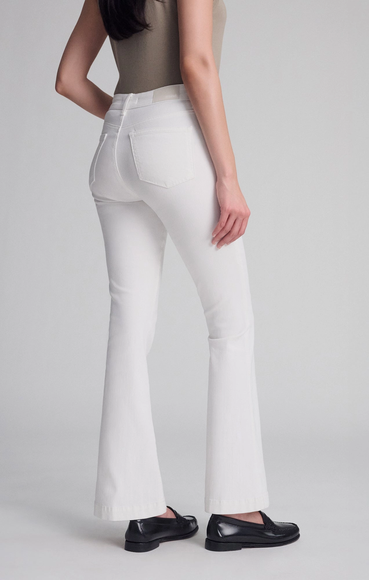 Everyday Fashion Lover Durable Triple Stitched Seams SYDNEY FLARE IN WHITE FEATHER BLUE