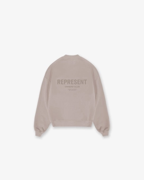 Represent Owners Club Sweater - Mushroom Work Day Ventilated Panels