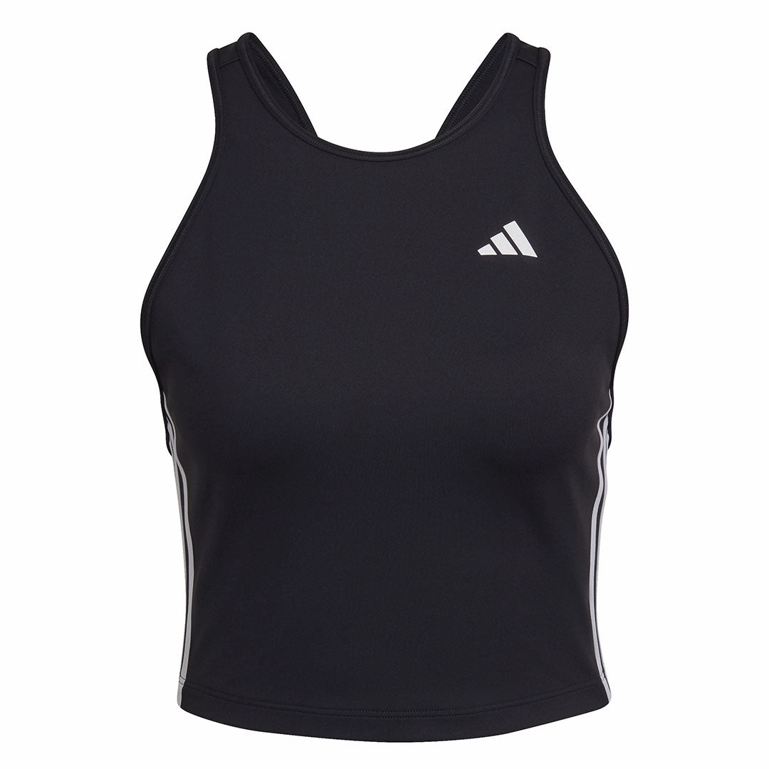 Noise Free Material adidas - Women's AEROREADY Made For Training 3-Stripes Crop Tank Top (HN1049)