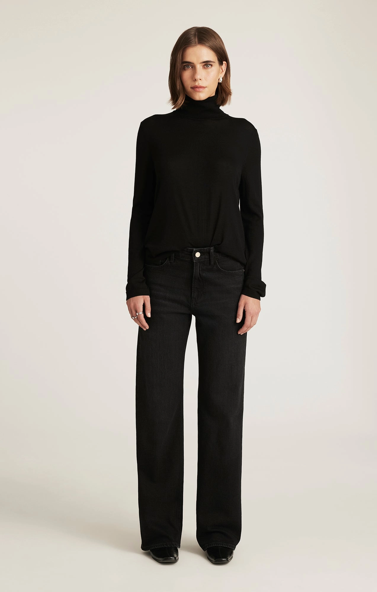 TAYLOR STRAIGHT LEG IN DARK SMOKE GOLD PREMIUM Loose High Quality Morning Stroll Morning Stroll Sustainable Classic