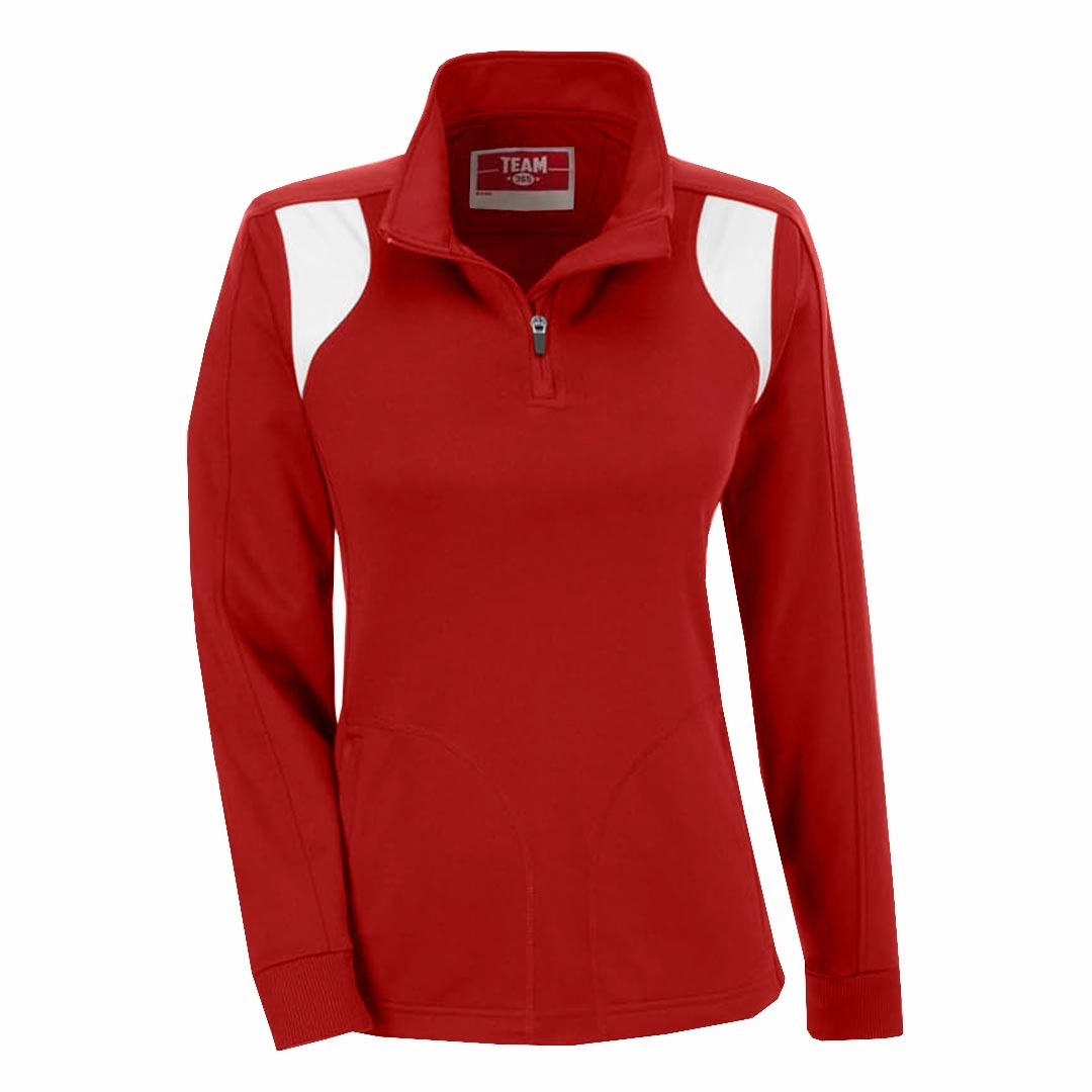 Team365 - Women's Elite Performance 1/4 Zip Sweater (TT32W 30) Breathable Mesh Panels