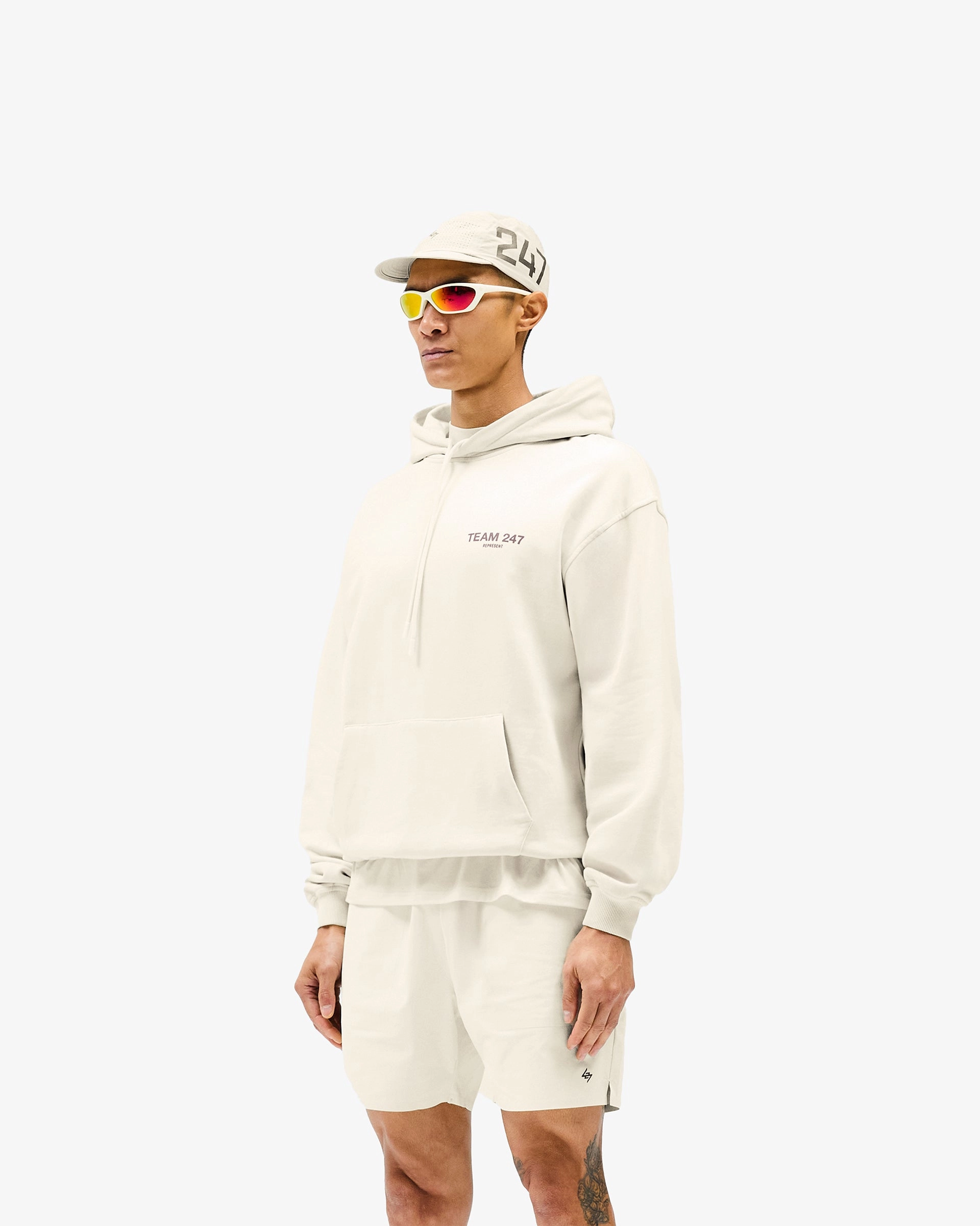 Team 247 Oversized Hoodie - Cream Active Vibe Affordable