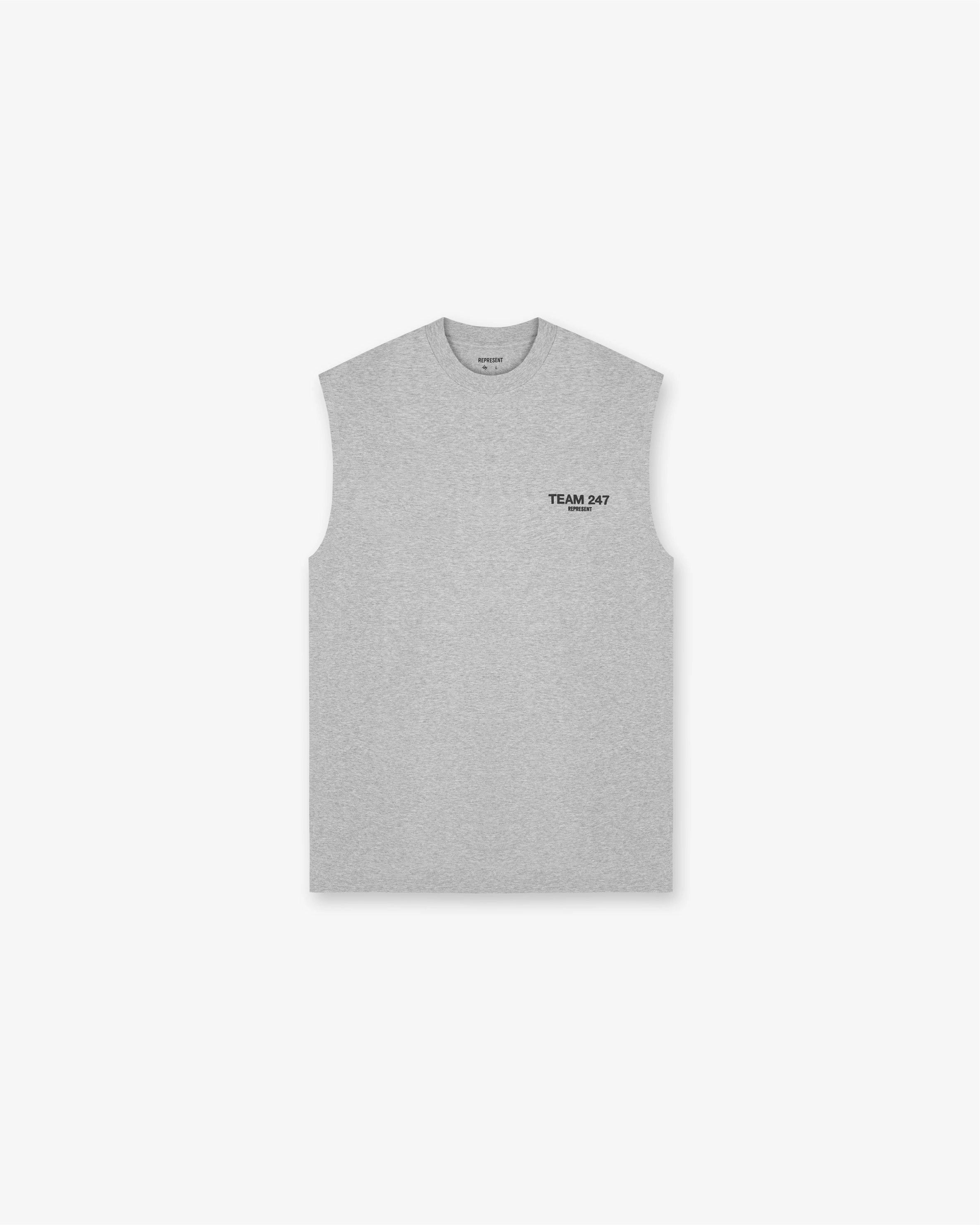 Simple Comfort Look Team 247 Oversized Tank - Ash Grey