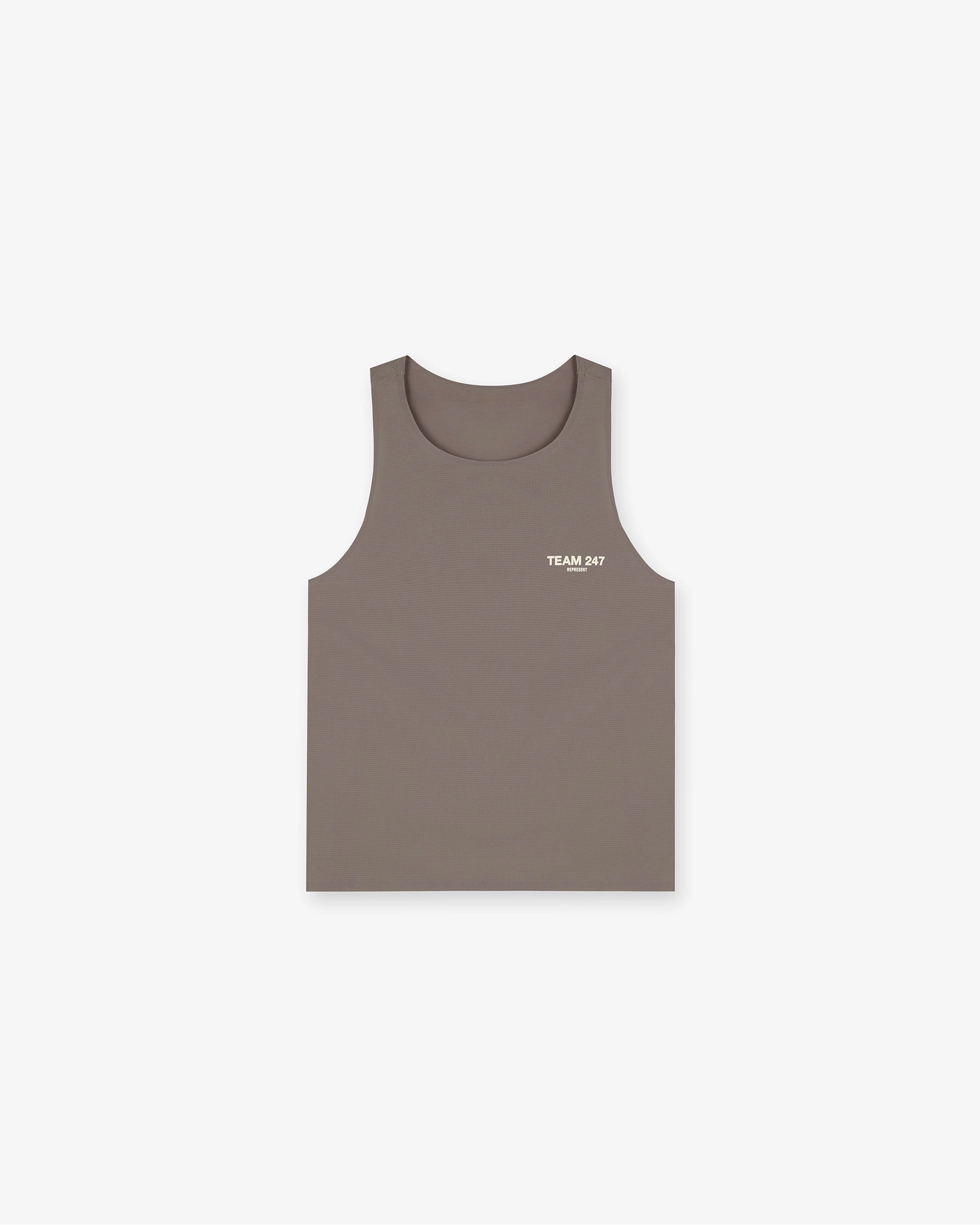 loose but not baggy All Season Wear Team 247 Run Vest - Earth