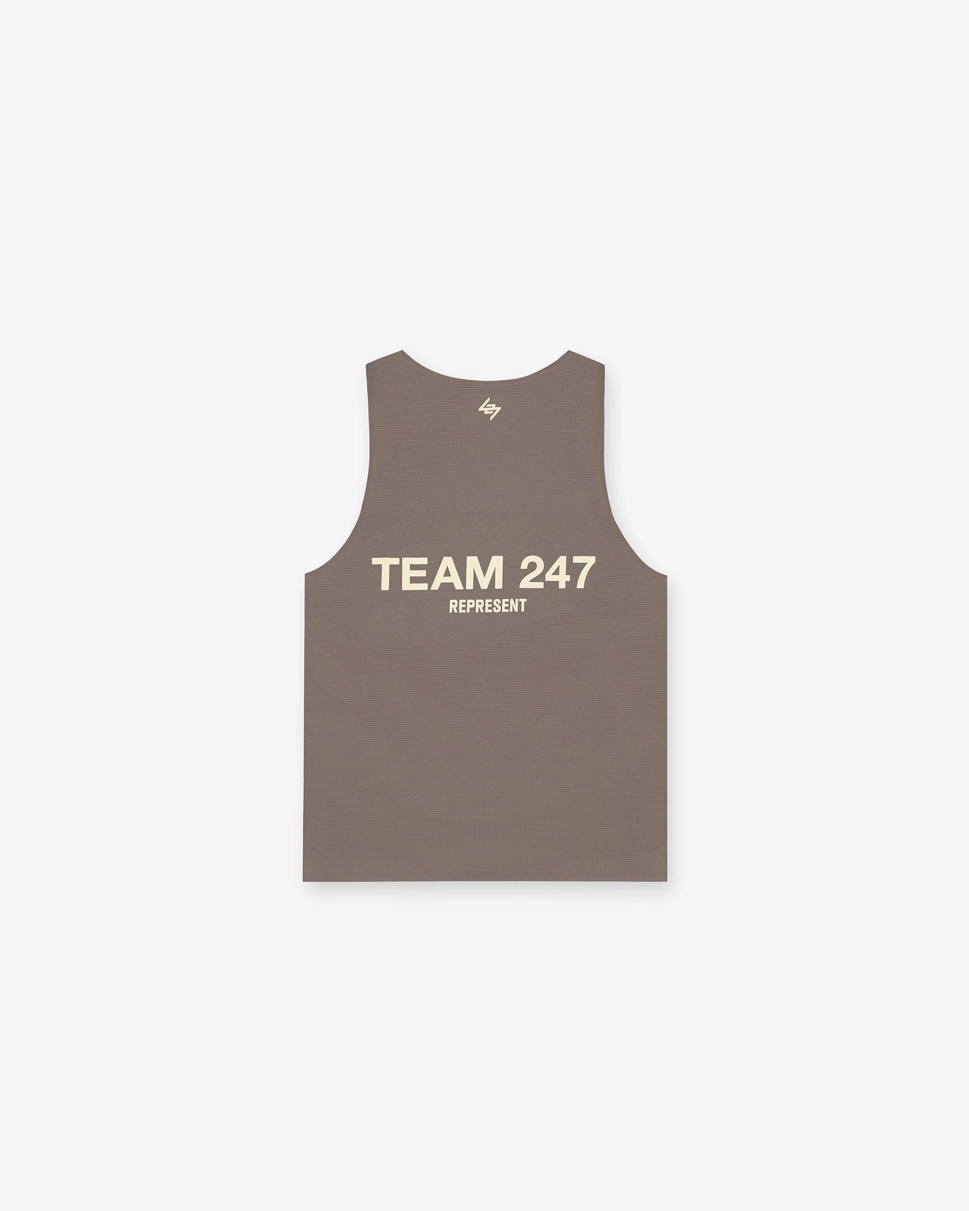 Sporty Stretch Fit Movie Night Team 247 Run Vest - Earth