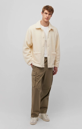 Quality Material DOUBLE POCKET CARGO PANTS IN COVERT GREEN