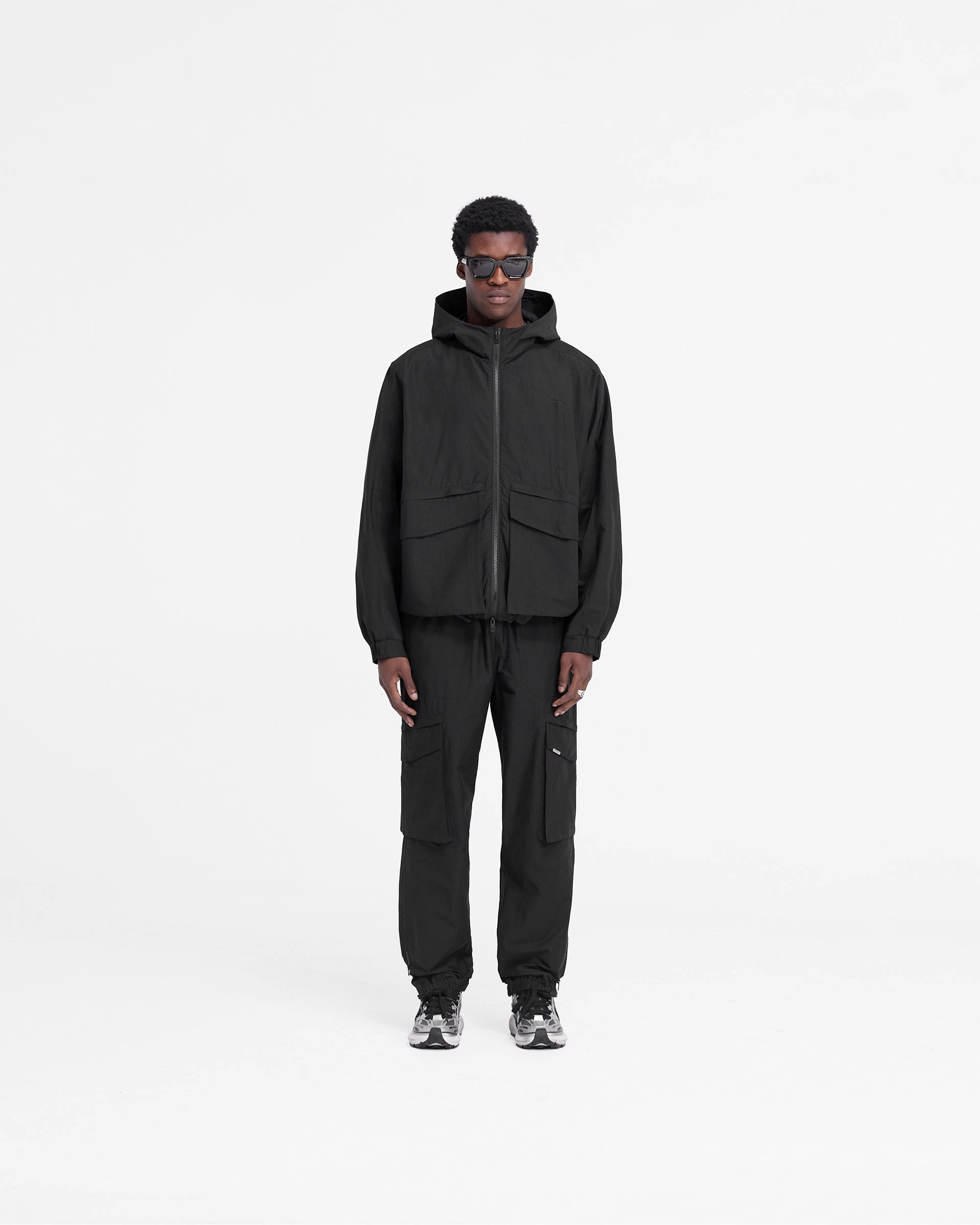 Eco Friendly Dye Process EcoFriendly Dye Tech Cargo Jacket - Jet Black