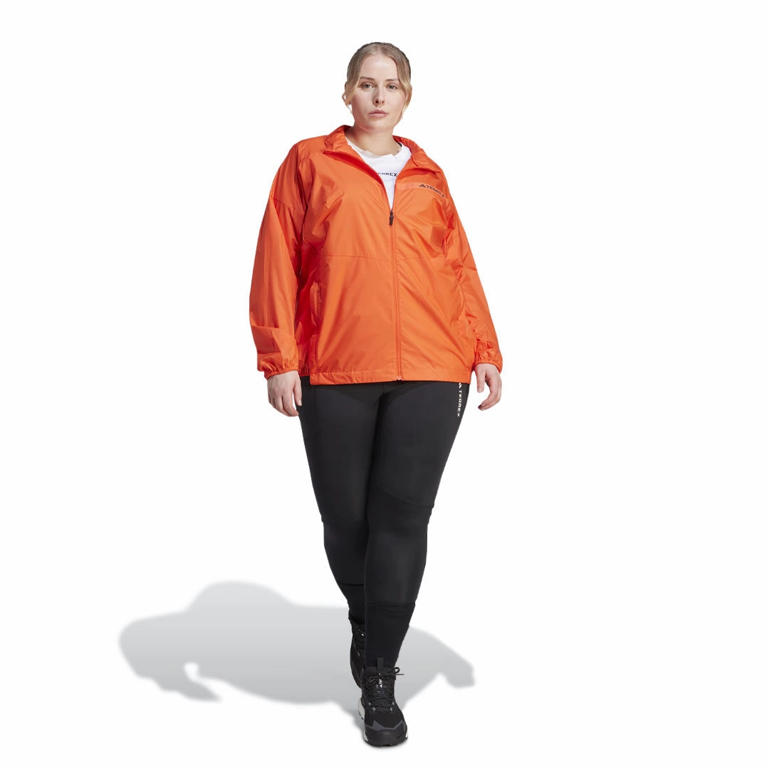 Thermo Regulating Fabric Outdoor Adventure Wear adidas - Women's Terrex Multi Windbreaker (Plus Size) (HZ1368)