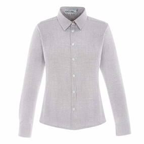 North End - Women's Wrinkle Resistant Cotton Blend Shirt (77043 449) Smooth Zipper Track