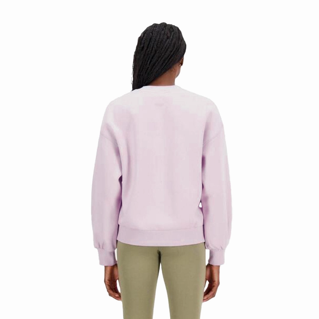 New Balance - Women's Brushed  Back Crew Sweatshirt (WT33528 DMY) Lightweight Waterproof Jacket