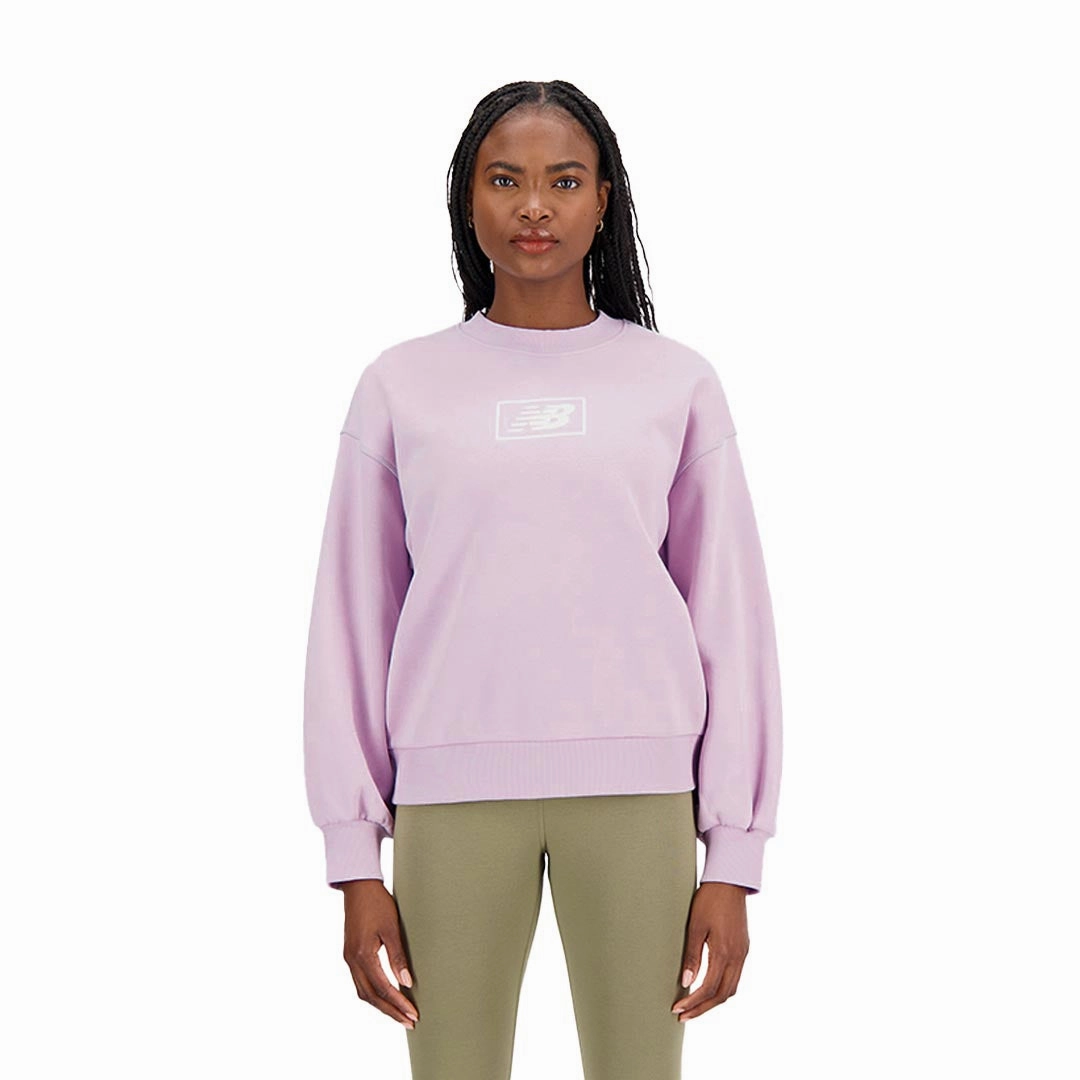 Light Diffusing Fabric New Balance - Women's Brushed  Back Crew Sweatshirt (WT33528 DMY)