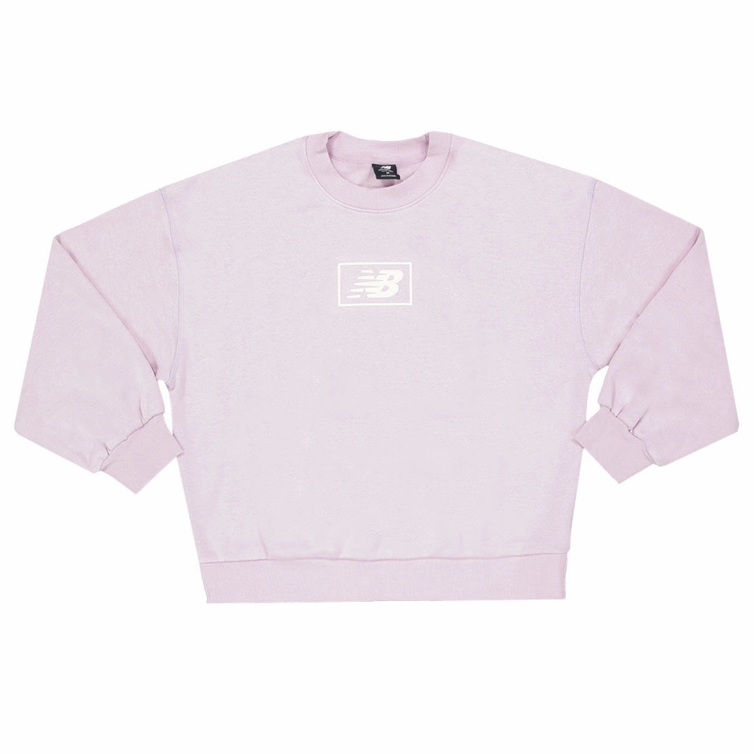 All Weather Adaptability New Balance - Women's Brushed  Back Crew Sweatshirt (WT33528 DMY)