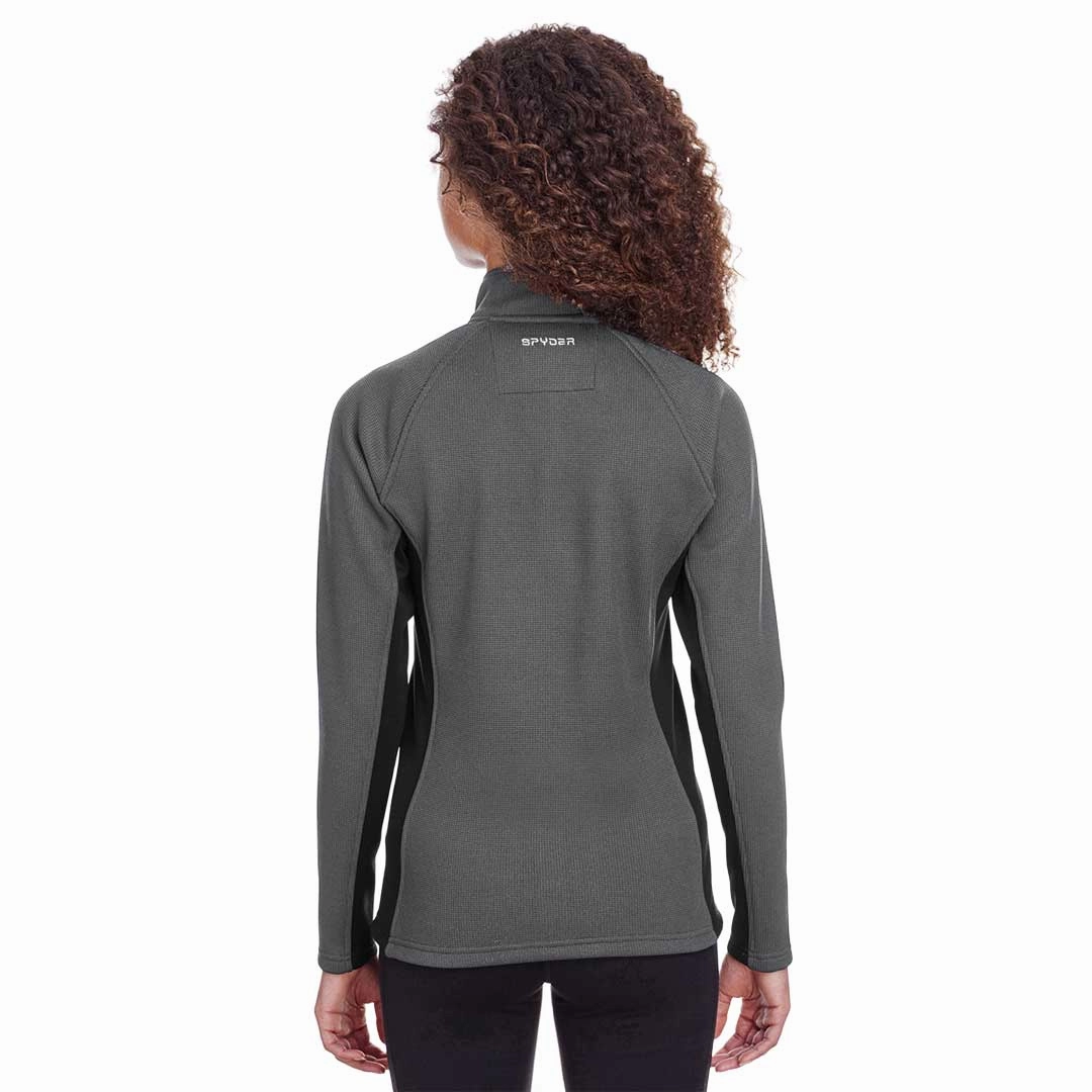 Stylish Comfort Modern City Outfit Spyder - Women's Constant 1/2 Zip Pullover Sweater (S16562 PR-BK)