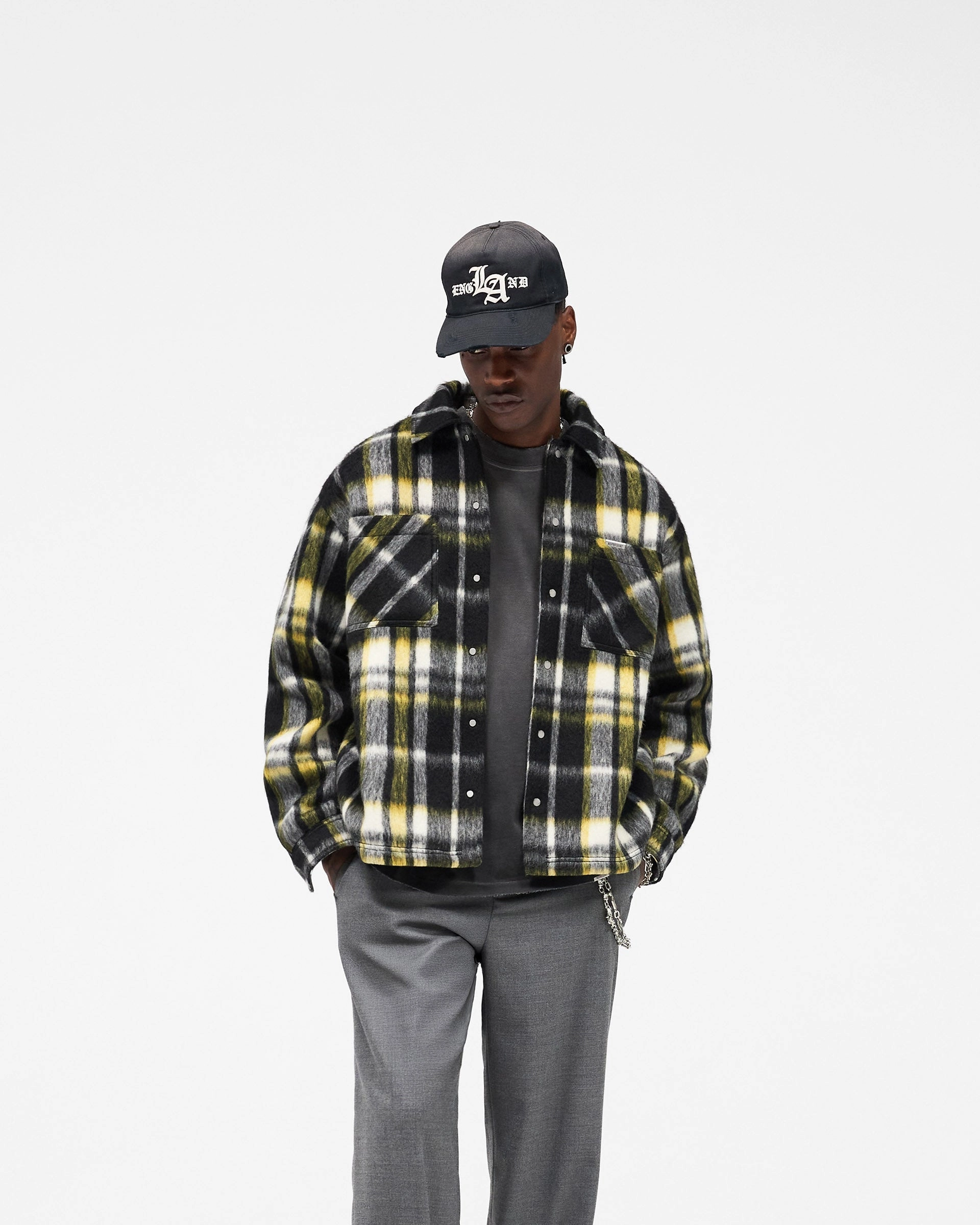 Textured Overshirt - Jet Black Flexible Shoulder Panels Everyday Fashion