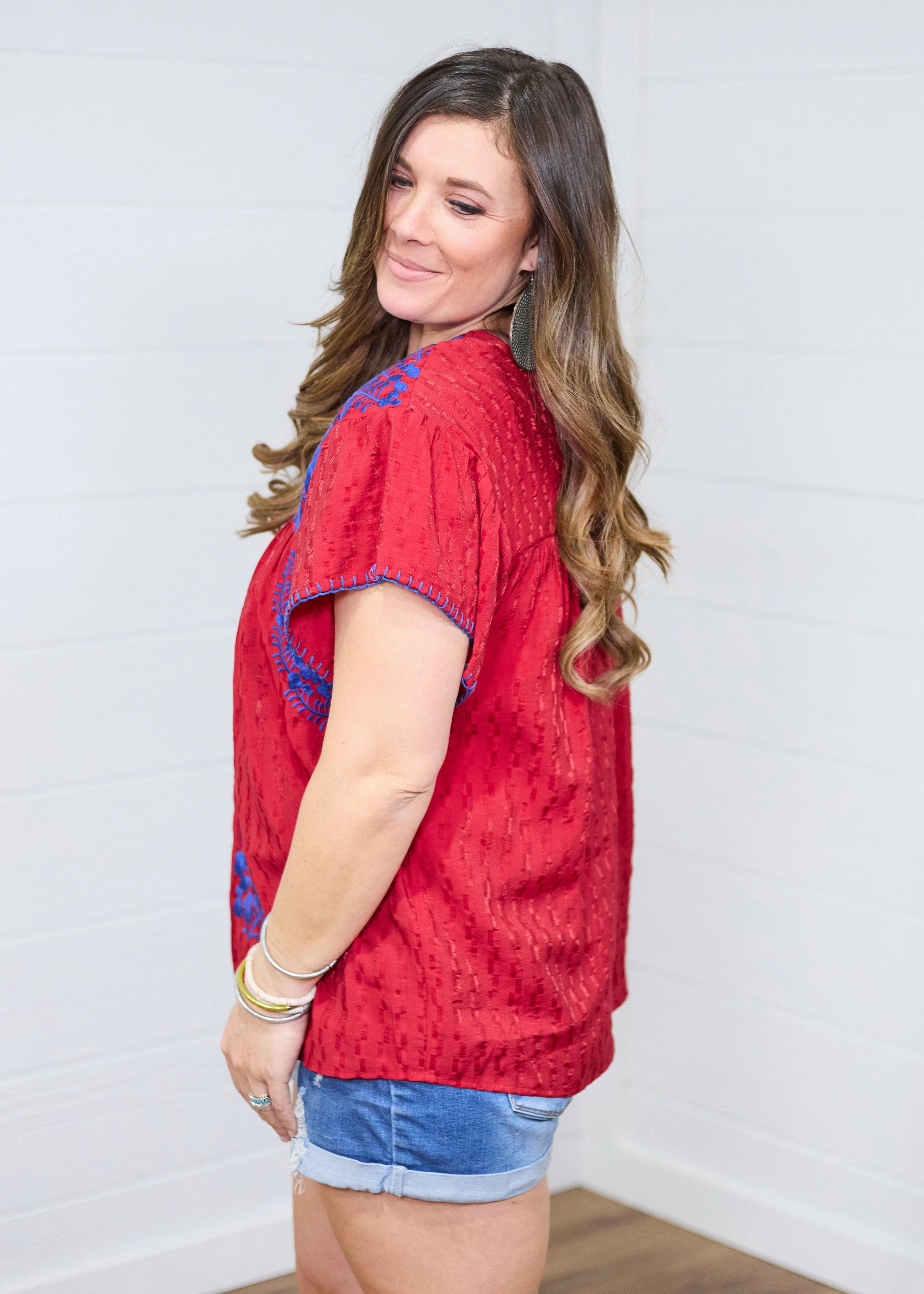 WrinkleResistantFinish Basic Tank The Chelsea Top-Red