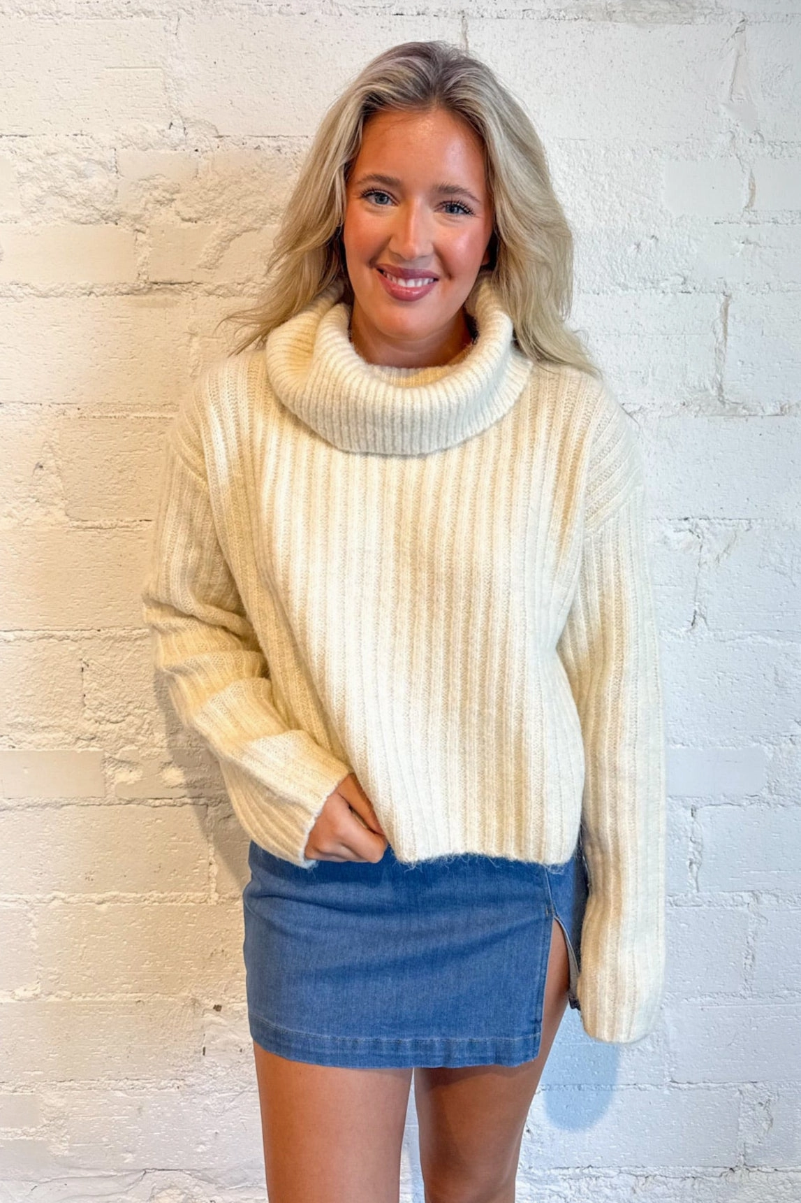 EcoFriendly Material Blend Eco Conscious Manufacturing Bruni Sweater