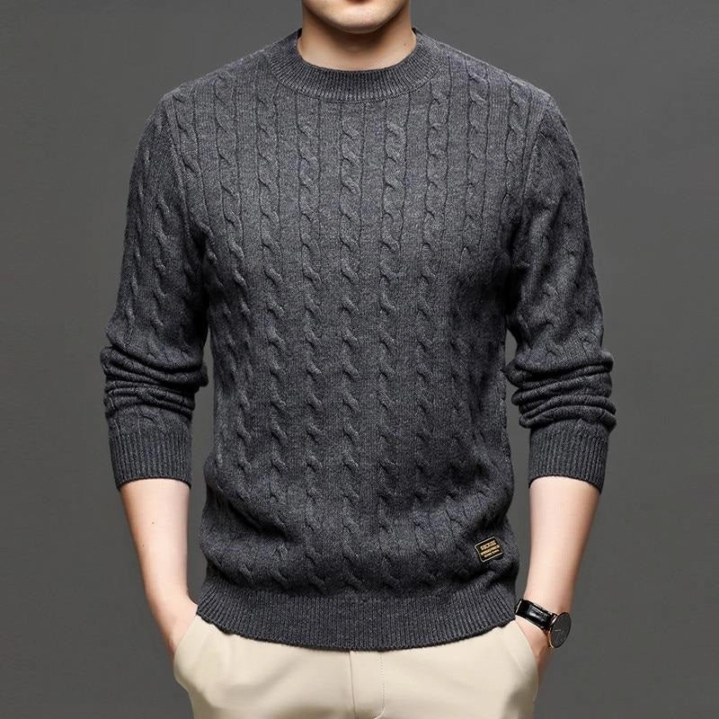 West Louis? Fashion Knitted Jumper O-Neck Pullover Sweater MultiDirectional Stretch