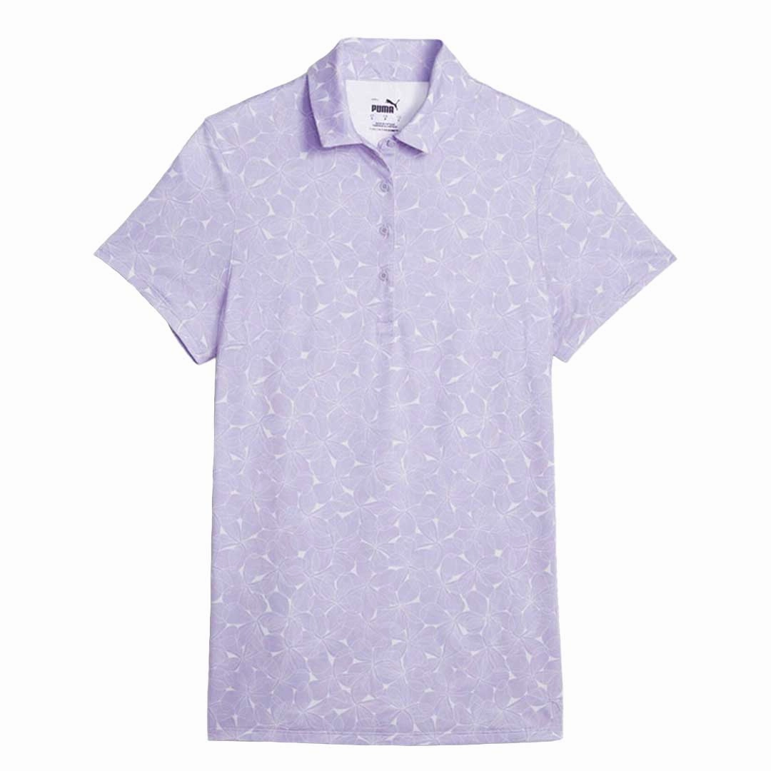 Minimal Detailing SoftshellTexture Puma - Women's MATTR Plumeria Short Sleeve Polo (621637 02)