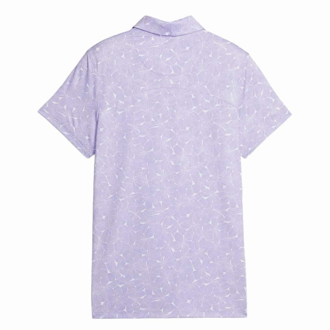 Reflective Safety Details Simple Look Puma - Women's MATTR Plumeria Short Sleeve Polo (621637 02)