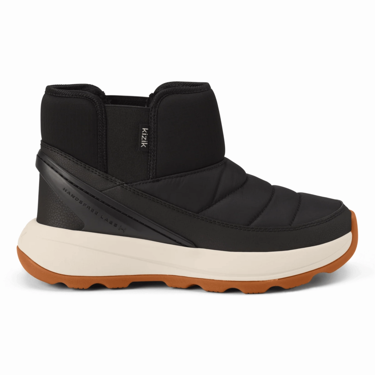 Kizik Women's Juno 2 Low Black/Whitecap Grey PU Air Move