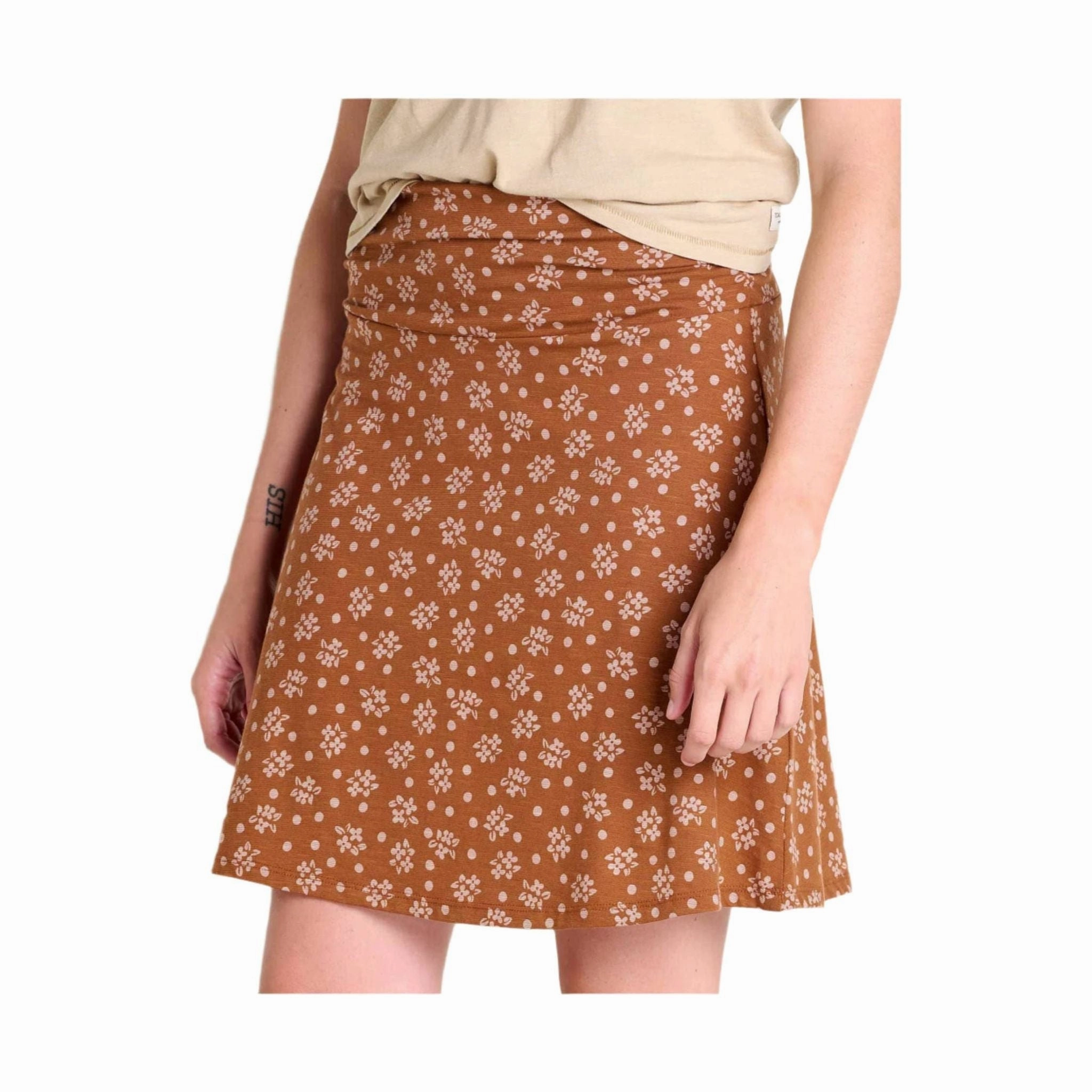 Velvet Finish Weekend Fashion Toad & Co Women's Chaka Skirt - Fawn Polka Dot Print