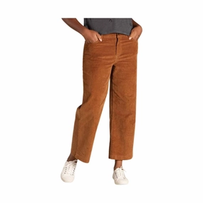 Toad & Co Women's Karuna Cord Wide Leg Pant - Brown Sugar Effortless Layer