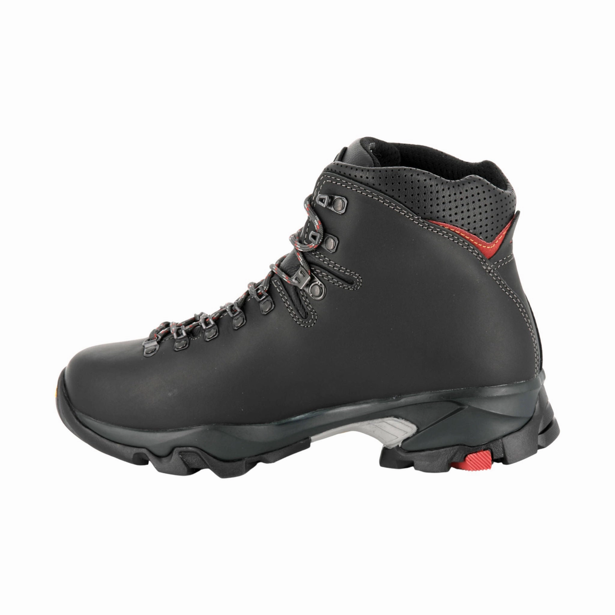 Durable Grip Mid Cut Zamberlan Men's Vioz GTX Hiking Boots - Dark Grey/Red