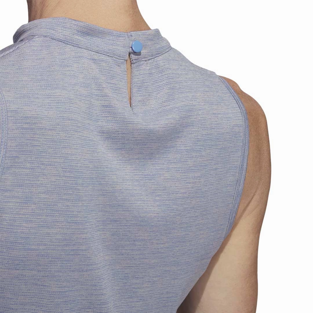 adidas - Women's Heathered Sleeveless Polo (HS8947) QuiltedPattern