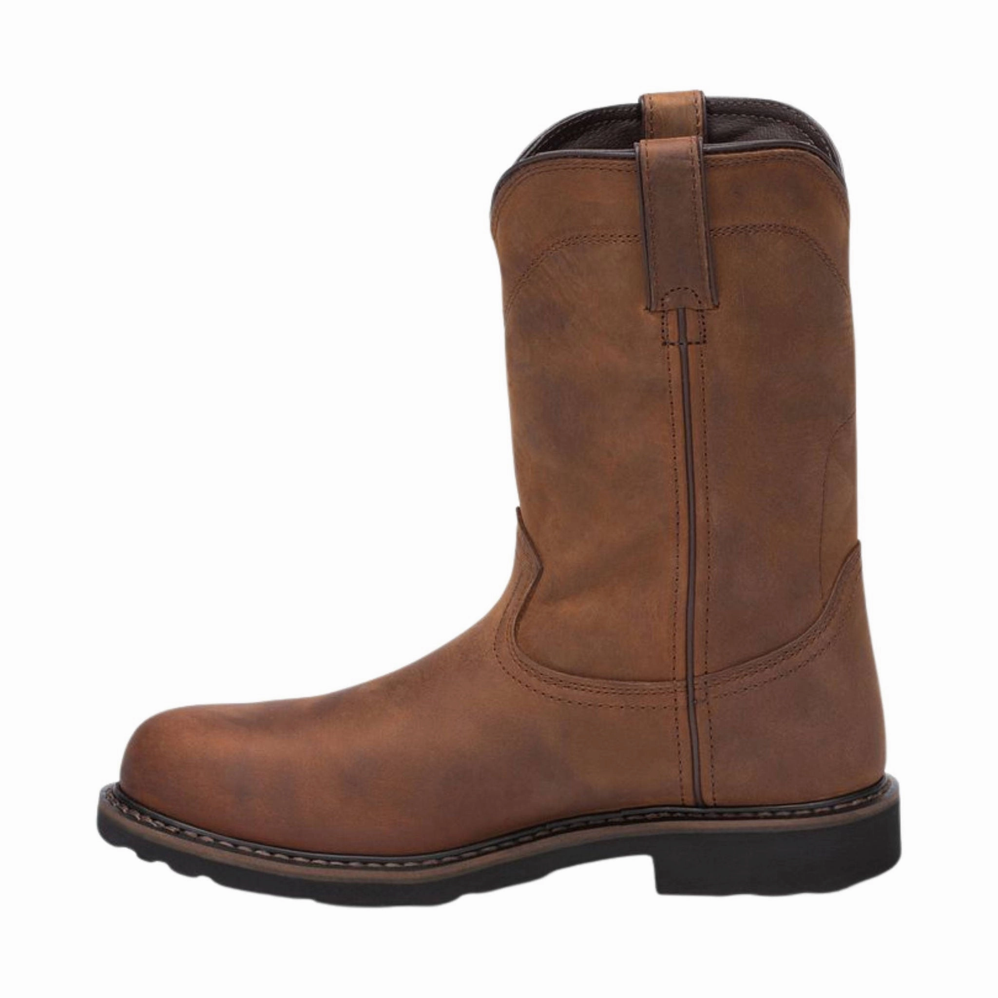 Justin Men's 11 Inch Drywall Wyoming Waterproof Steel Toe Work Boots - Brown Shock Absorbing Active Nomad