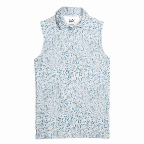 Flexible Shoulder Design Lightweight Comfort Puma - Women's MATTR Mariposa Sleeveless Golf Polo (621635 02)