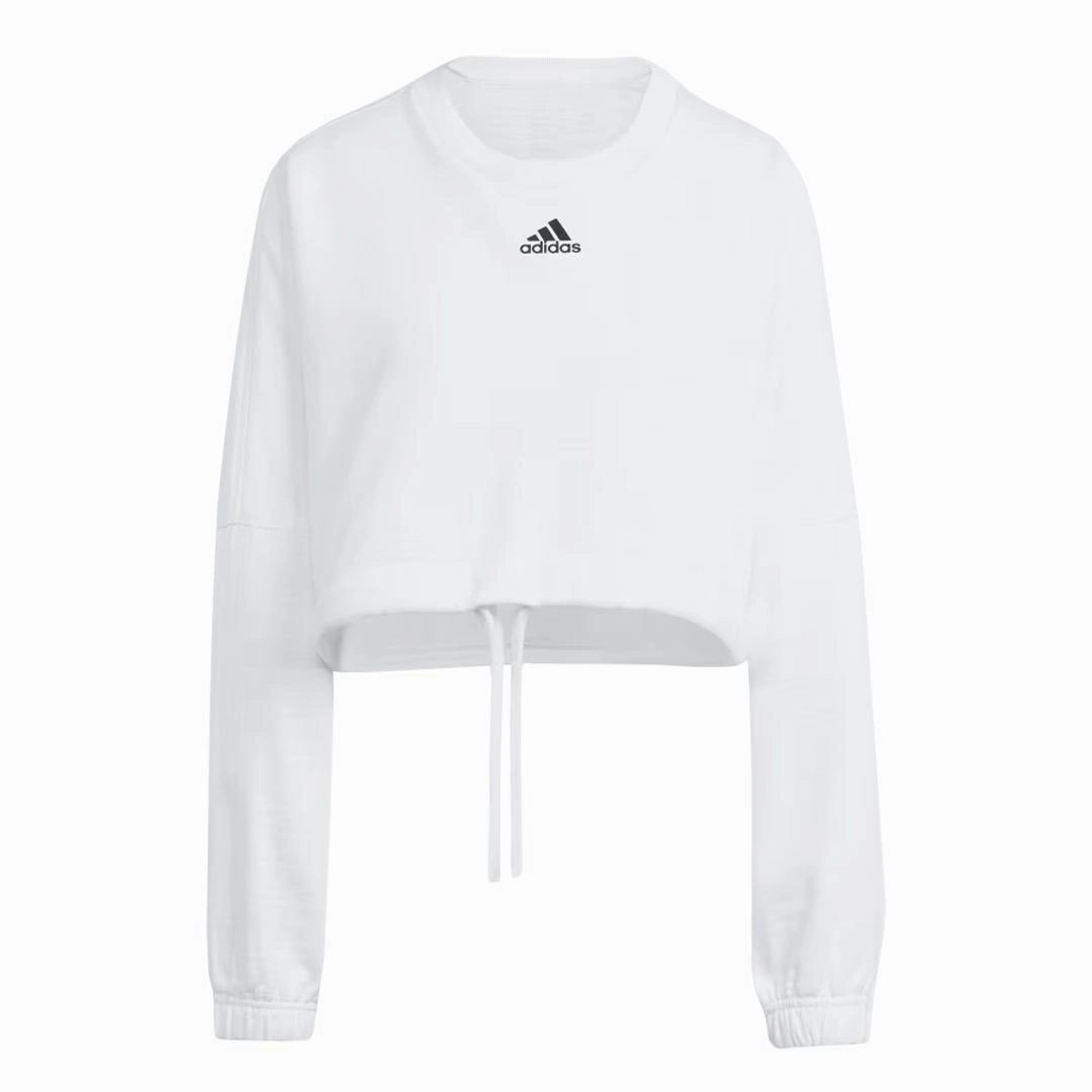 Matte Surface Texture adidas - Women's Dance Crop Versatile Sweatshirt (IC6683)