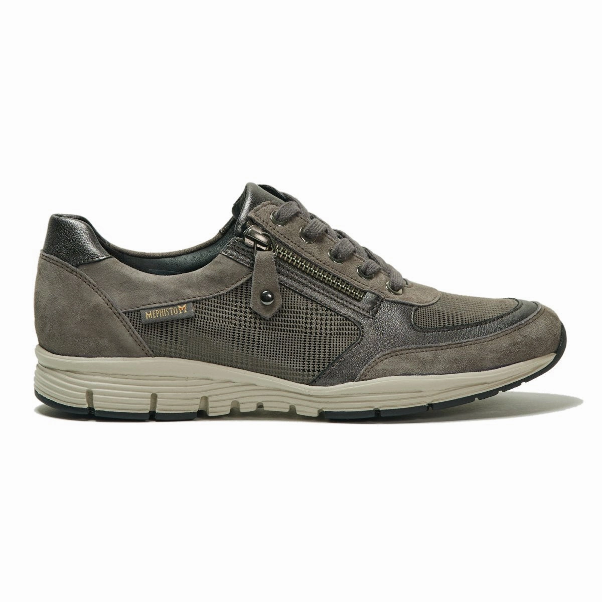 Mephisto Women's Ylona Dark Taupe/Gingham TPROutsole Sportswear Choice