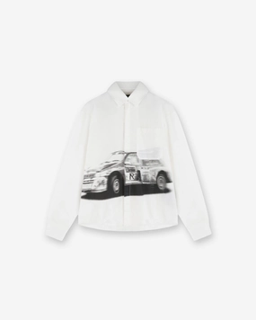 Raceway Shirt - Off White Relaxed Wear