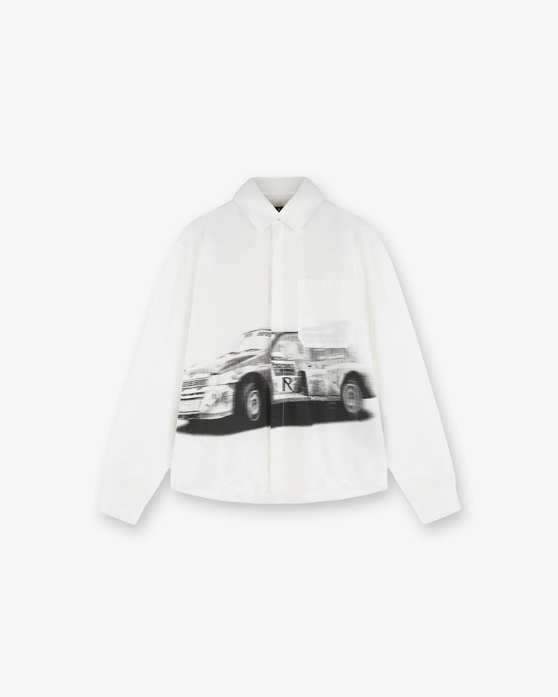 Raceway Shirt - Off White Relaxed Wear