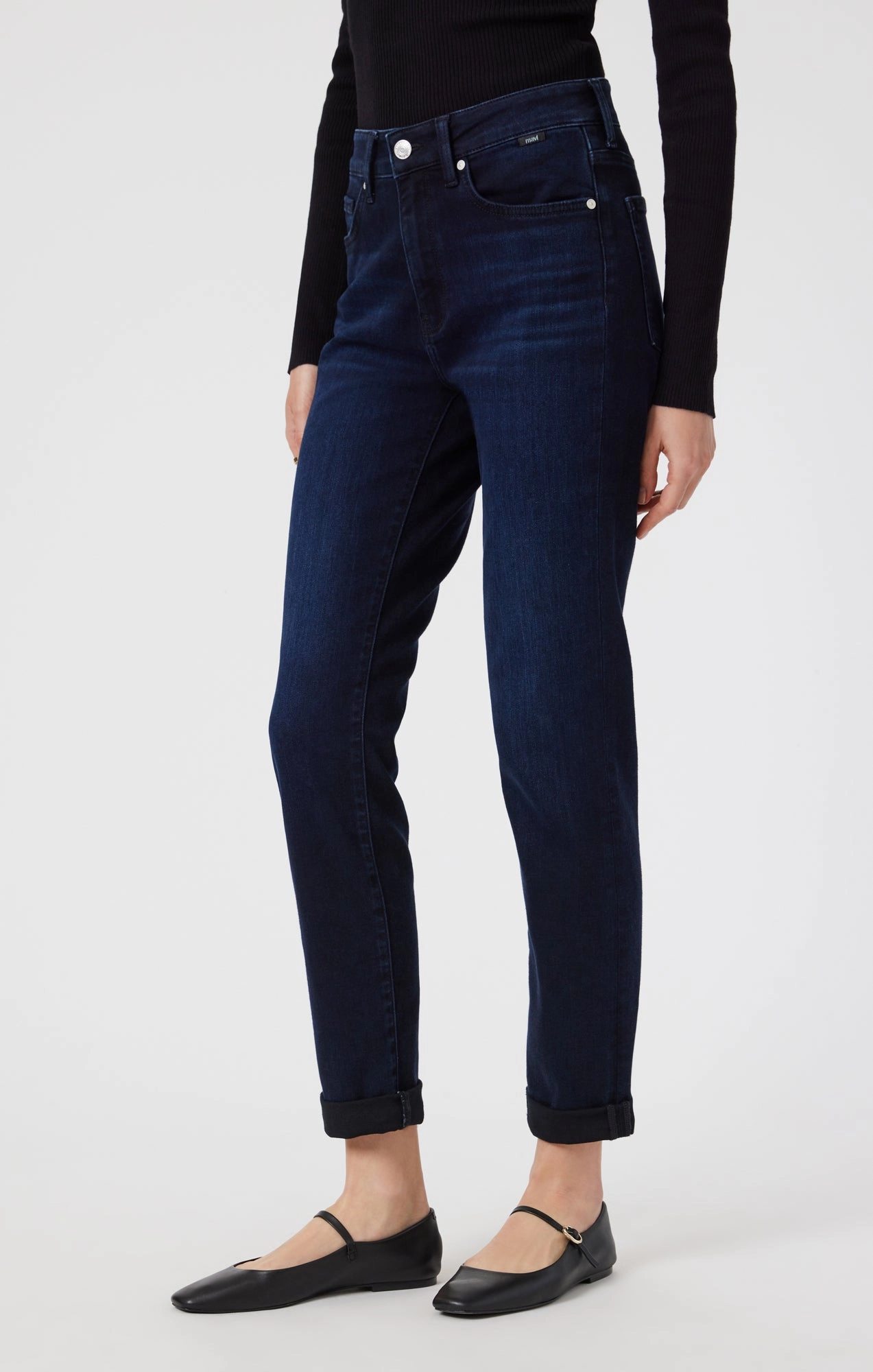 KATHLEEN SLIM BOYFRIEND IN MIDNIGHT FEATHER BLUE Everyday Comfort Wear