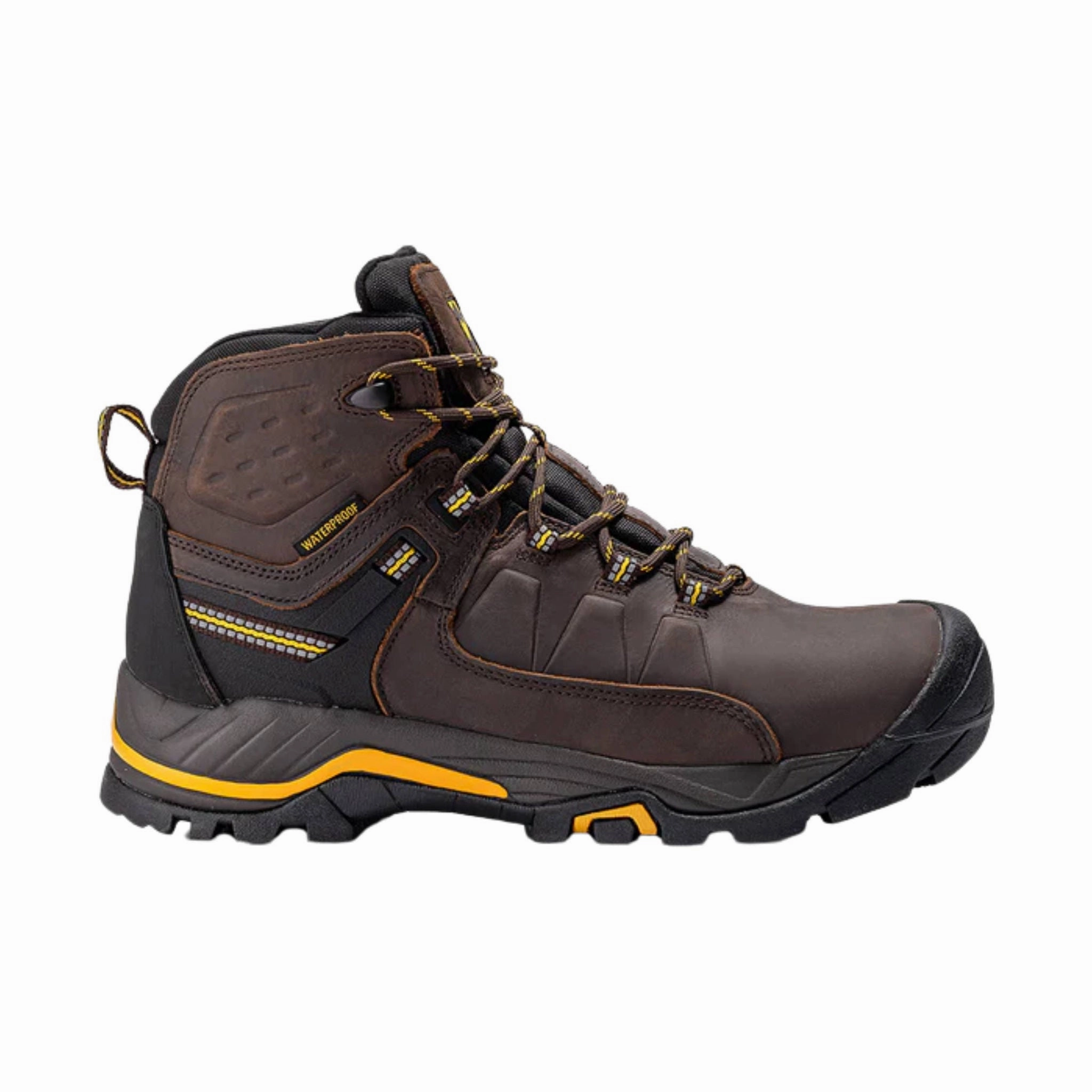 Chinook Men's Appalachia 6 Inch Waterproof Leather Hiking Work Boots - Brown Oil-Resistant