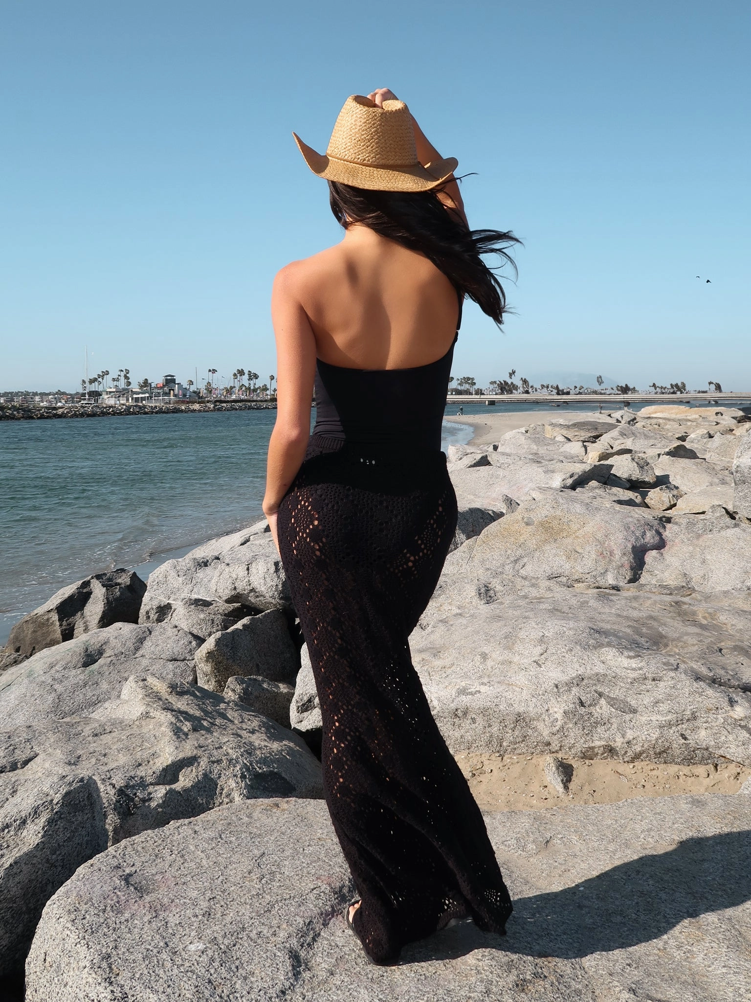 Relaxed Look Feminine Cut Turks and Caicos Crochet Skirt - Final Sale No Roll