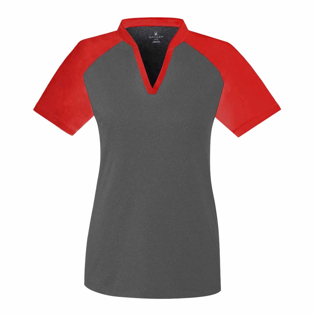 Taped Seam Technology Spyder - Women's Peak Polo (S16564 BKH-RD)