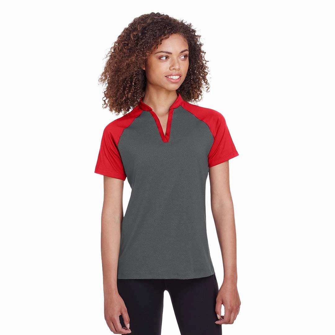 Anti Pilling Surface Spyder - Women's Peak Polo (S16564 BKH-RD)