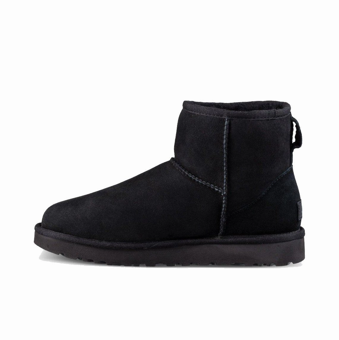 UGG Women's Classic Mini II Black microfiber Trendy Footwear