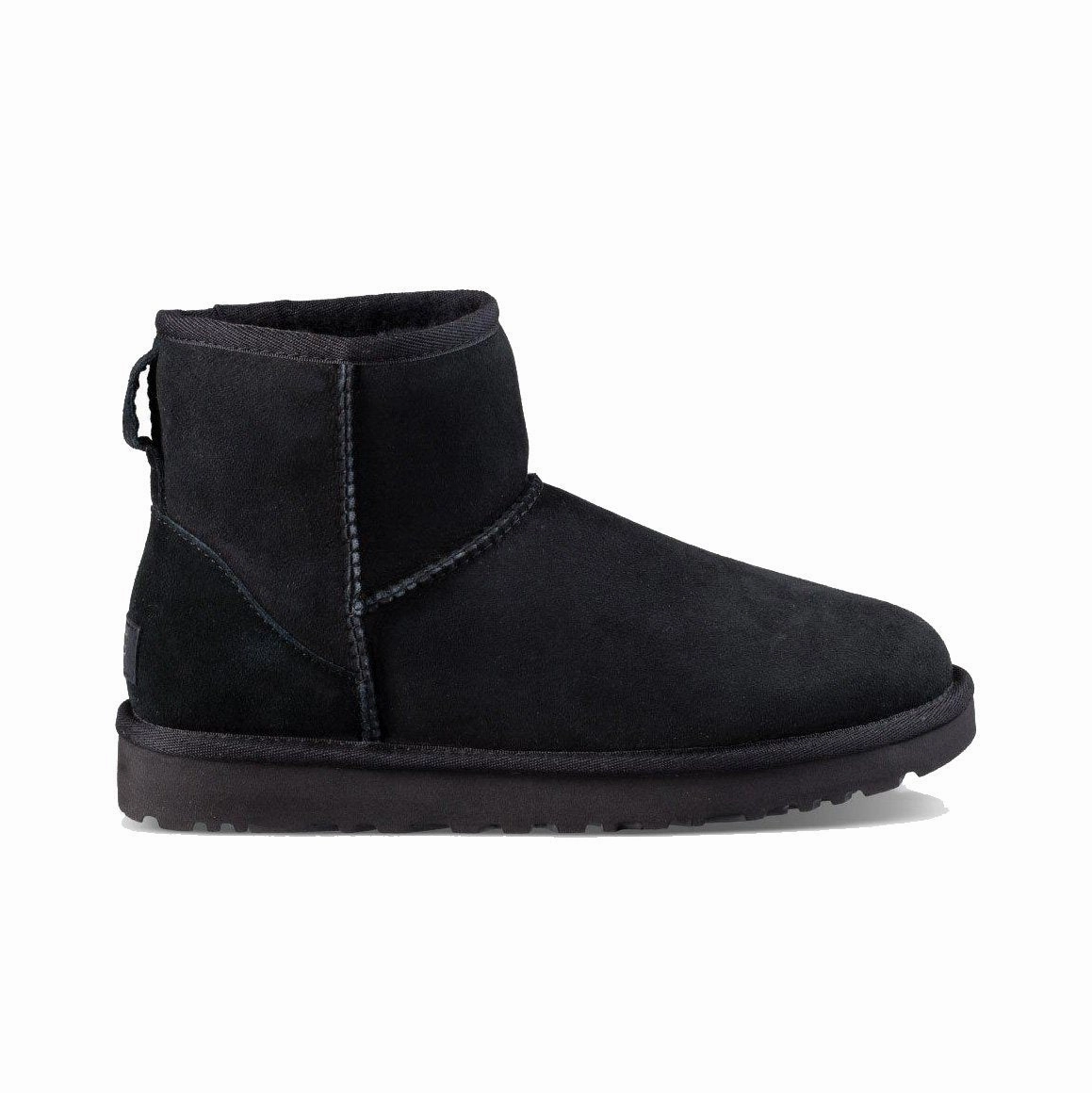UGG Women's Classic Mini II Black Odor Resistant Feather Light Comfort Seeker
