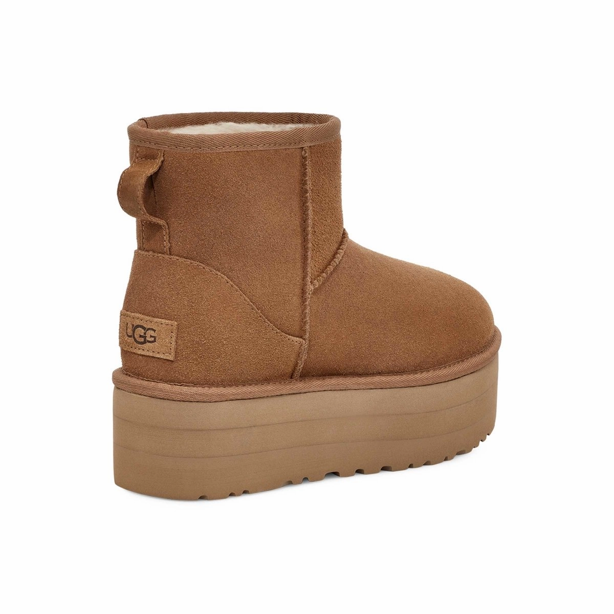 Supportive High Traction Rough Terrain UGG Women's Classic Mini Platform Chestnut