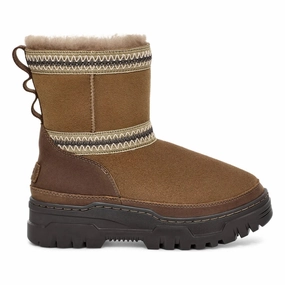 UGG Women's Classic Mini TrailGazer Hickory Waterproof Shock Absorbing Active Nomad