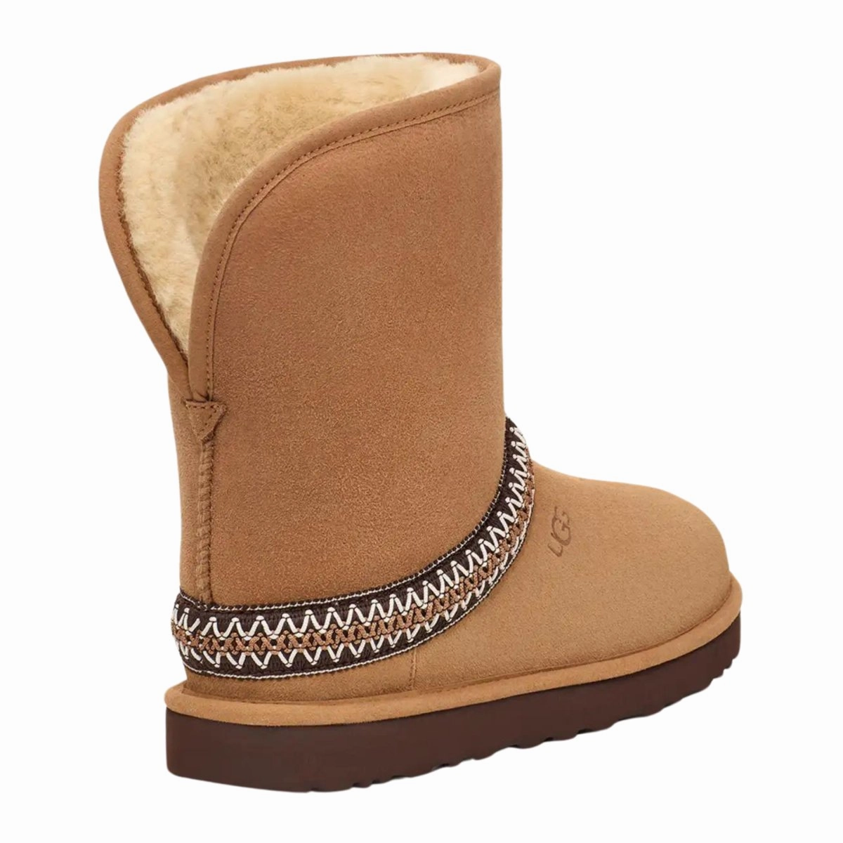 Durable Shell Active Nomad Construction Grade UGG Women's Classic Short Crescent Chestnut