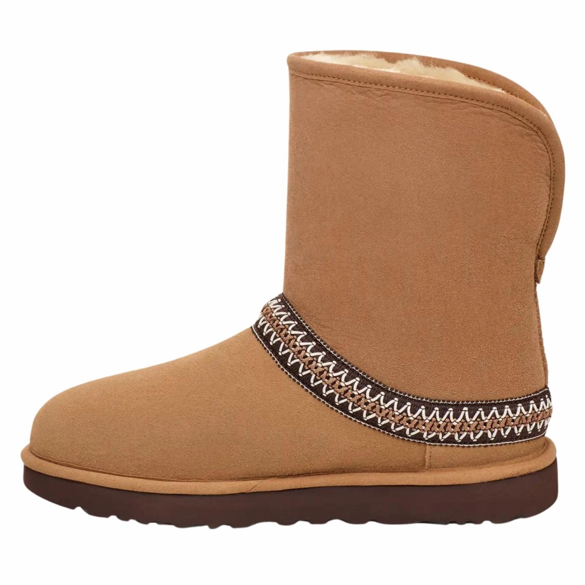UGG Women's Classic Short Crescent Chestnut Adventure Time