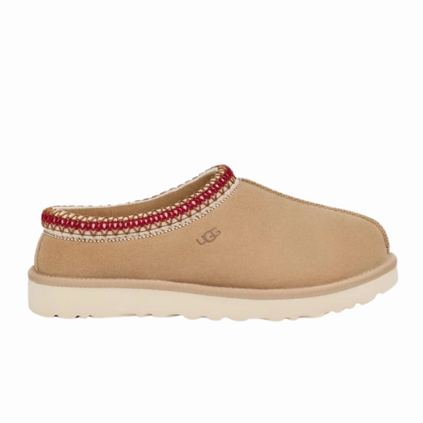 Flexible Frame Work Commute UGG Women's Tasman Slipper Sand/Dark Cherry