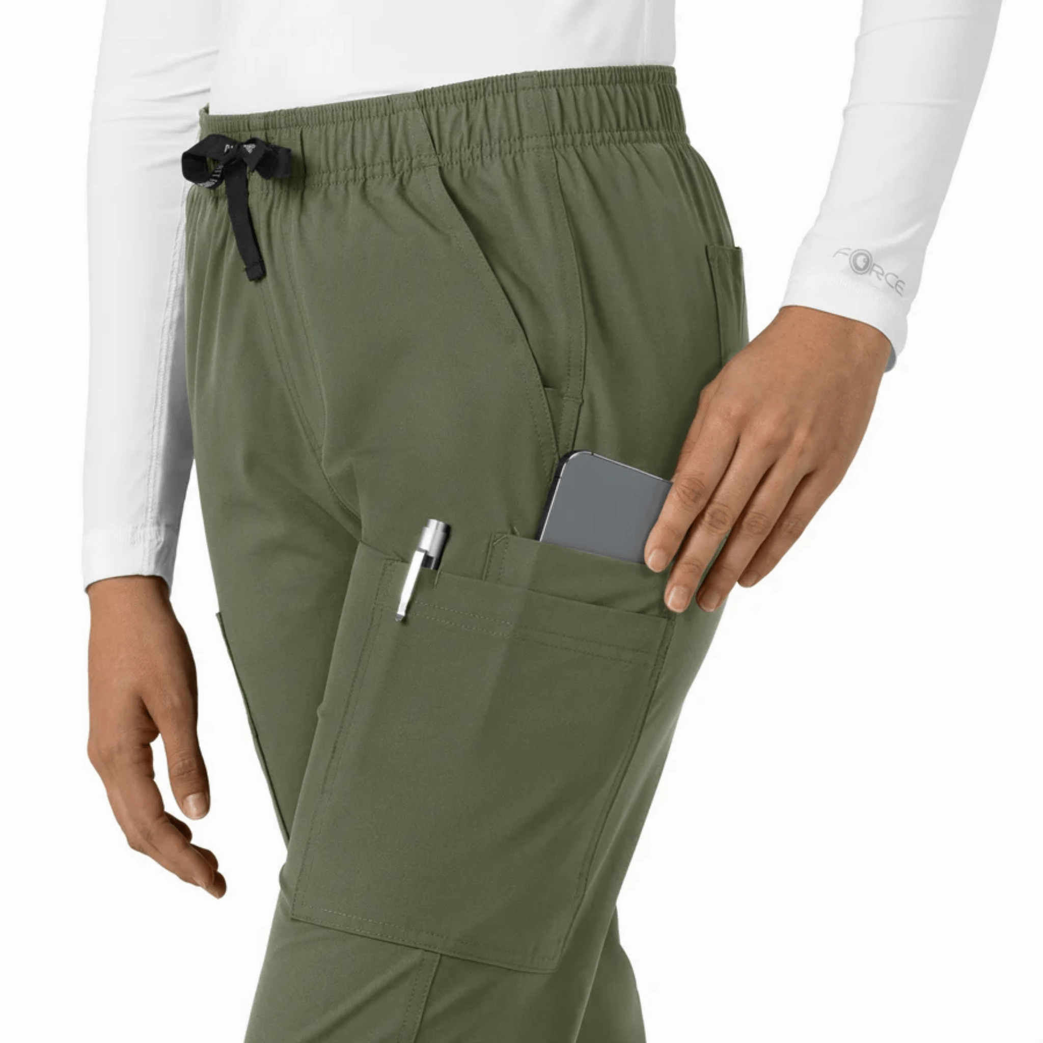 Zip-off legs Carhartt Women's Force Modern Fit Straight Leg Scrub Pant - Olive